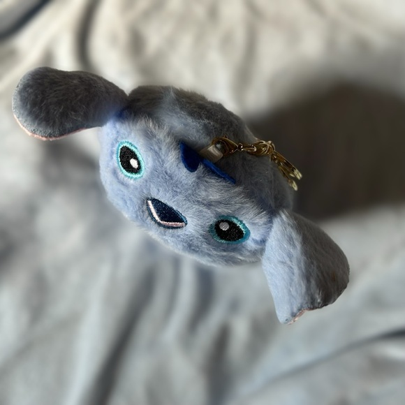 Hello Kitty Dressed as Stitch Plush Keychain – Cute Blue Costume, 5” - Picture 3 of 7